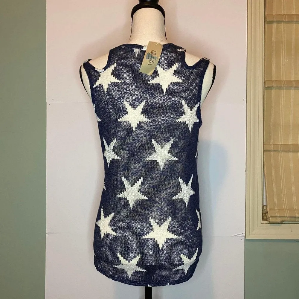NWT Bibi Boutique You’re A Star Small Navy Stars NEW - Image 5