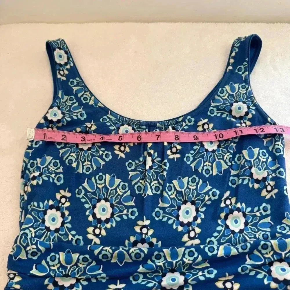 Boden Diana Maxi Dress in Blue/Green Floral Print Sz 4p Blue - Image 11