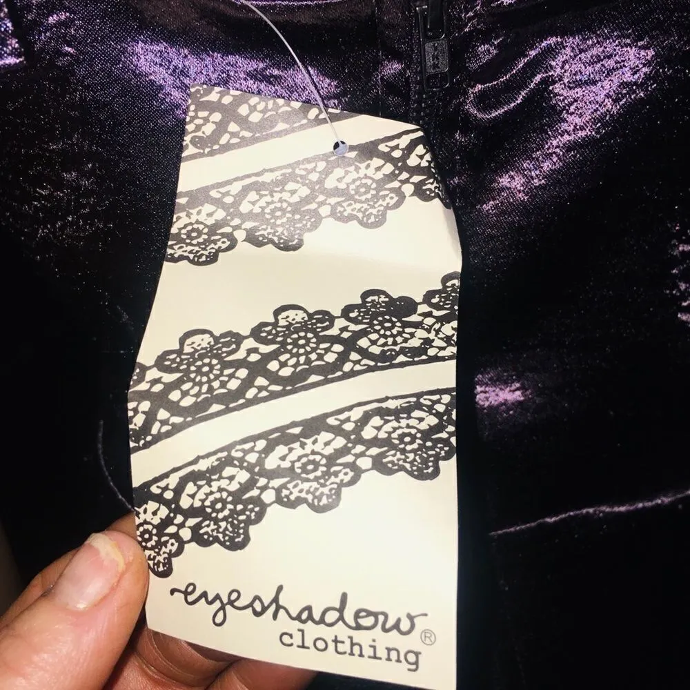 Eyeshadow  Purple Jumpsuit Size Medium NWT - Image 5