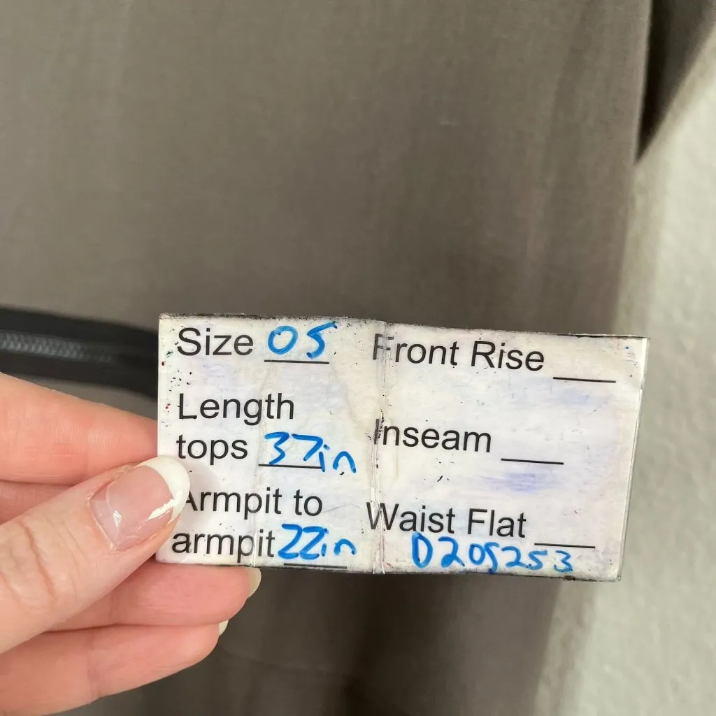 Sarah Pacini Womens Gray Dress With Black Zipper Waist Trim One Size lagenlook - Image 10