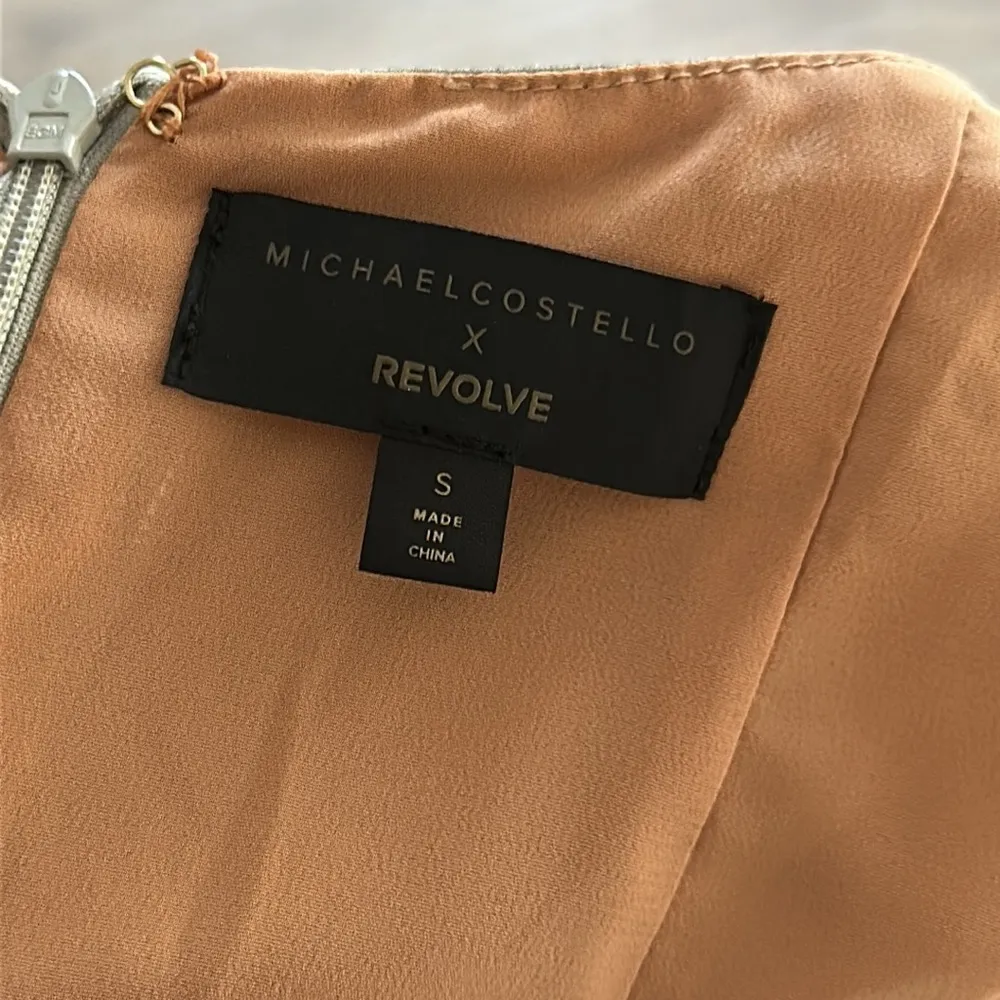 Michael Costello x Revolve Ailana Gown in Slate Grey size Small - Image 8