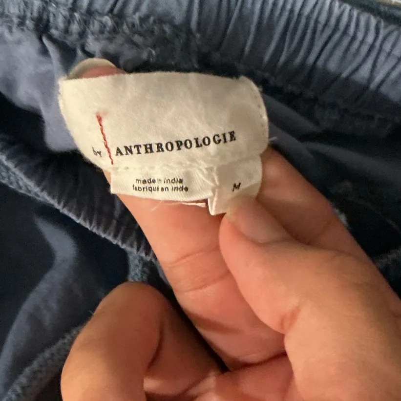 Anthropologie Blue The Mossa Parachute Pants Sz M - Image 4