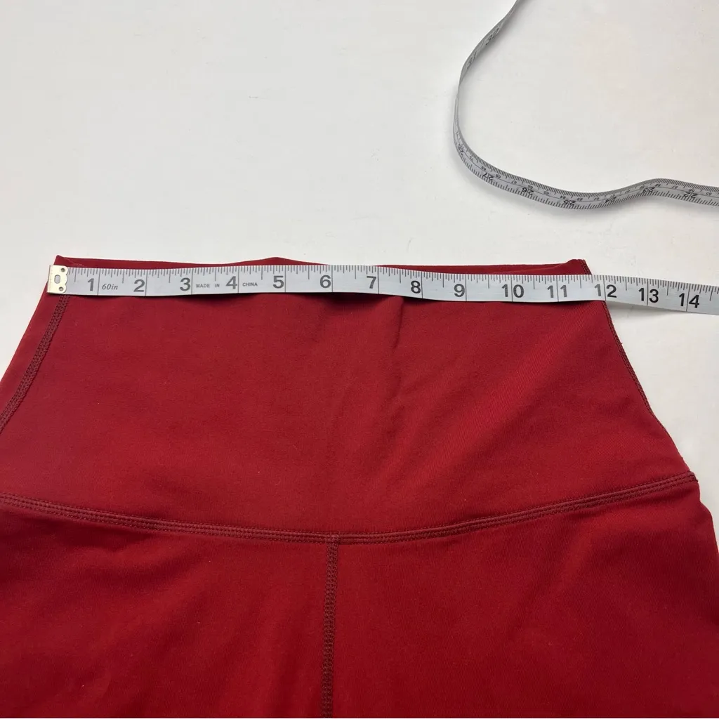 KiraGrace‎ Womens Size Small Burgundy Legging High Waist Athletic Workout Gym Red - Image 4