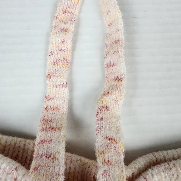 NWOT Sundown By Splendid Knit Shorts Cotton Blend Cream Pink Loungewear Size M - Image 10