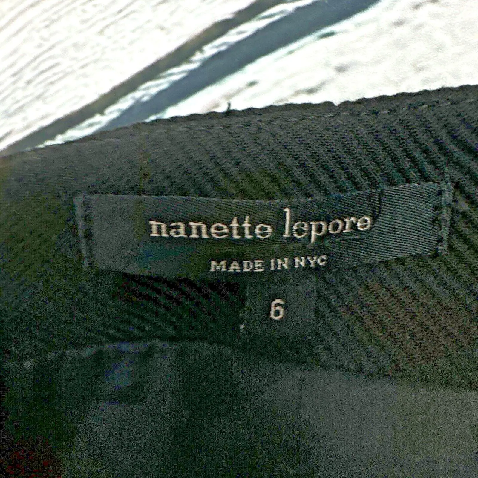 Nanette Lepore Women's Black Sheath Casual Lined Skirt [Size 6] Made in‎ USA NYC - Image 2