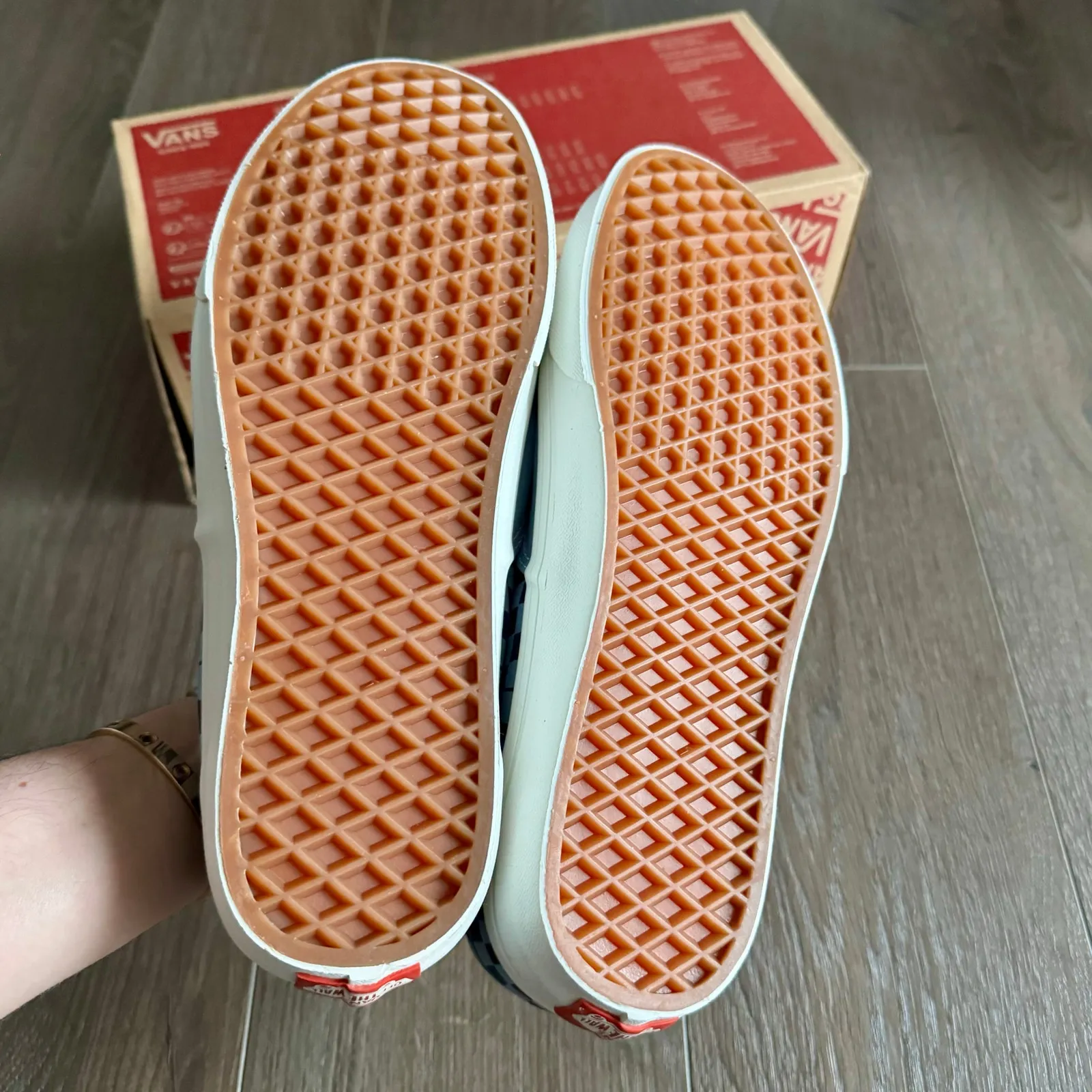 Vans Warp Check Authentic Skate Sneakers Shoes blue mens 9.5 / womens 11 - Image 6