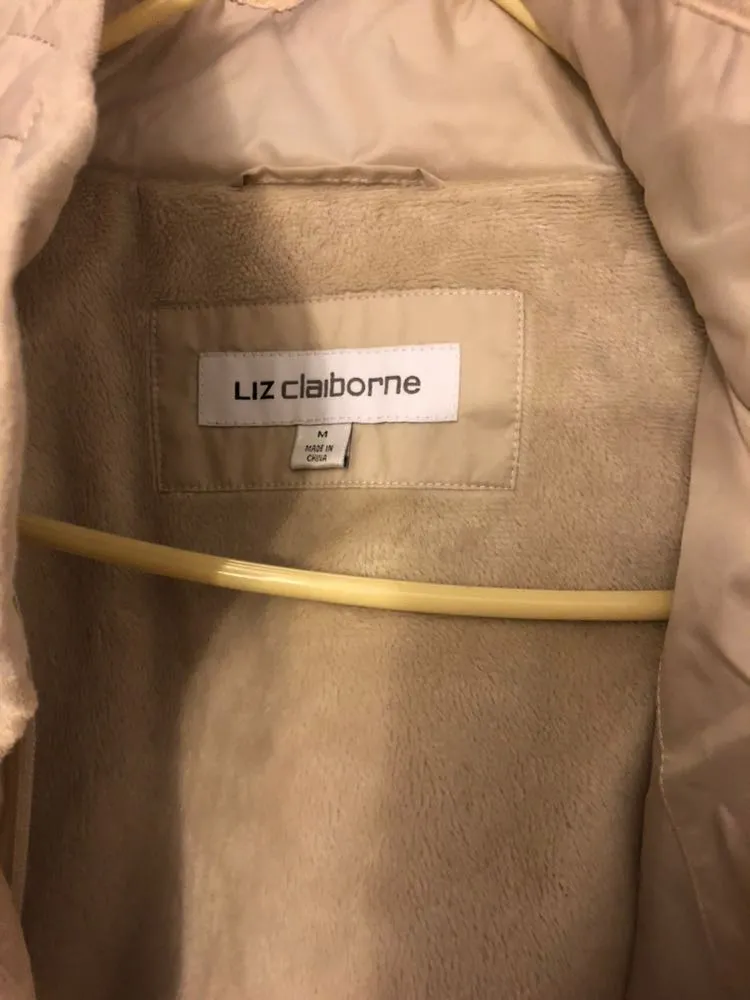 Liz Claiborne Beige Over Coat - Image 3