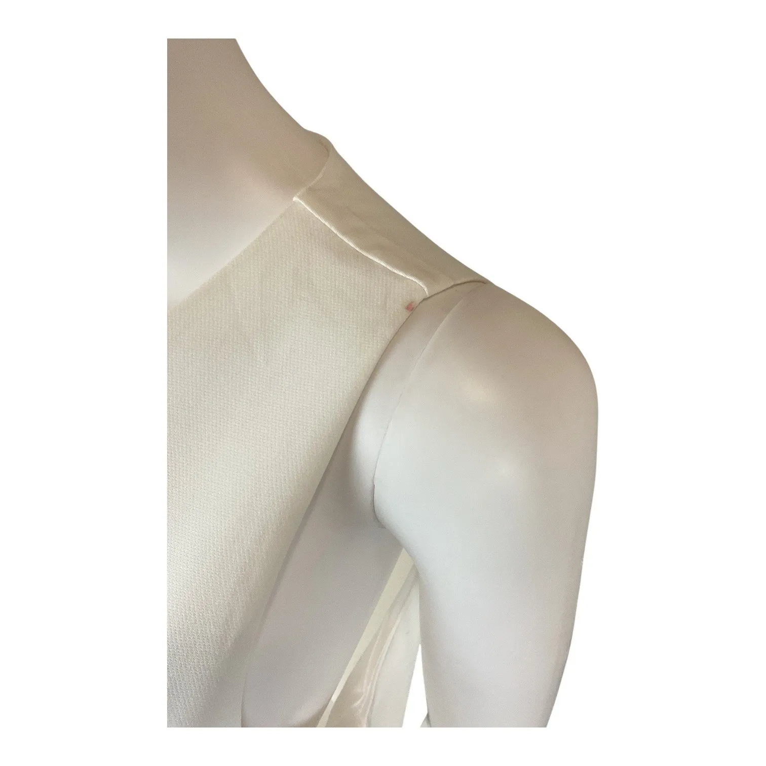 TCEC White Ruffle Hem Sleeveless Dress Party Cocktail Occasion L - Image 7