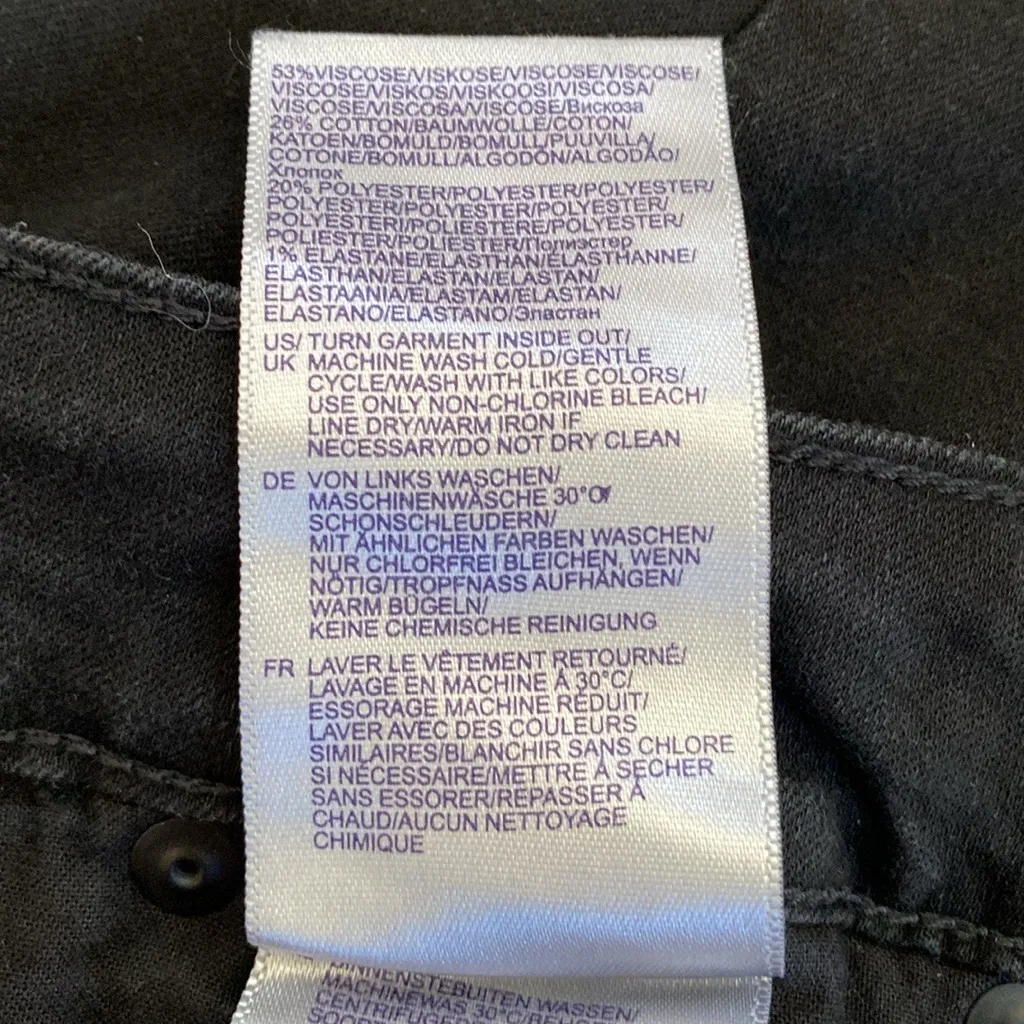 NYDJ 🖤 Wide-Leg Denim Jeans | Trouser Silhouette |18W | Black | Style #WBQZ1329 - Image 14