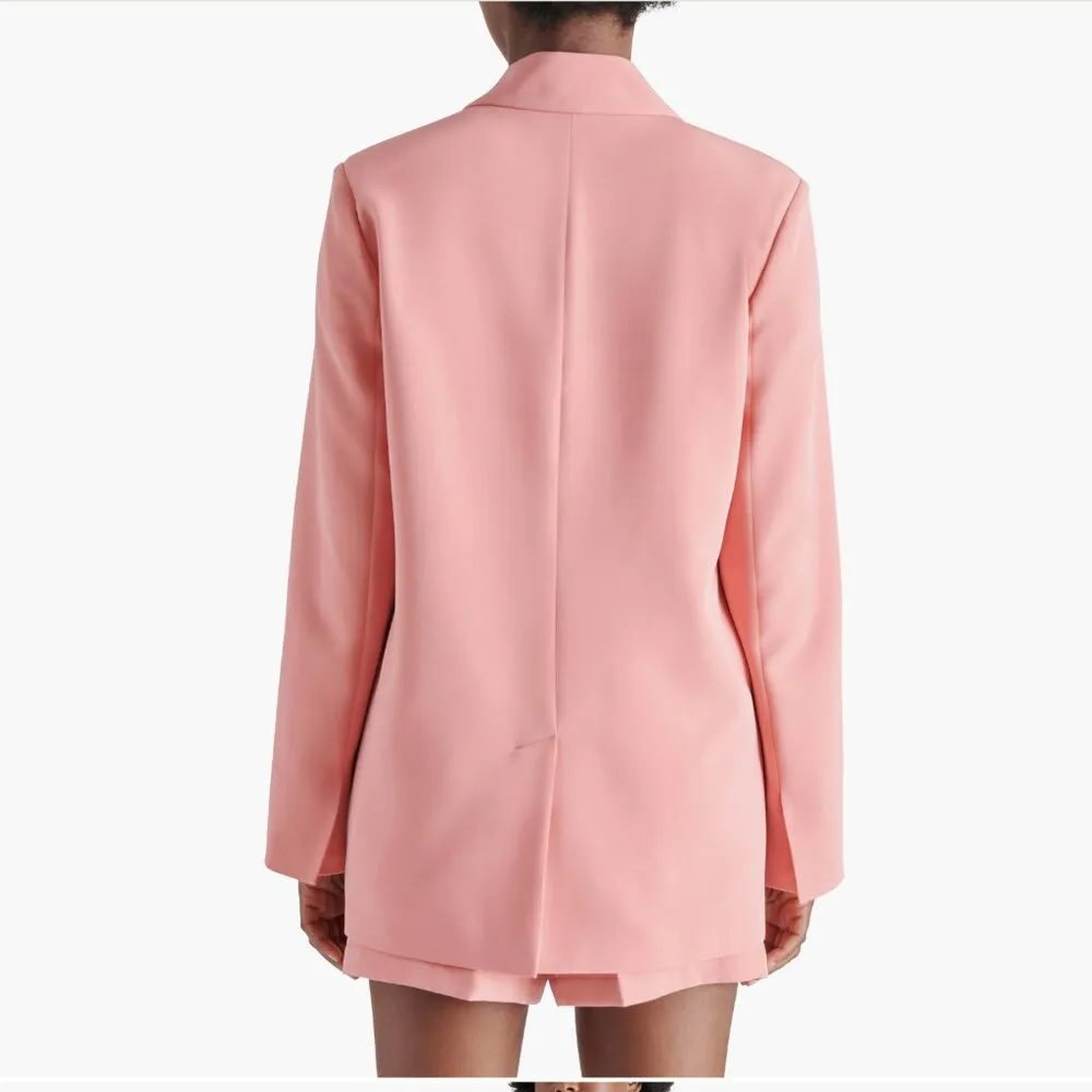 NWT STEVE MADDEN Double Breasted Blazer PEACH ROMANCE - Image 3