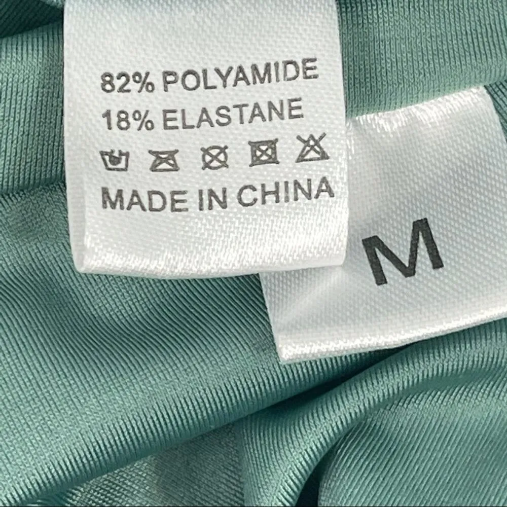 Bandeau Medium Strapless Bikini With High-Cut Bottoms Army Green - Image 4