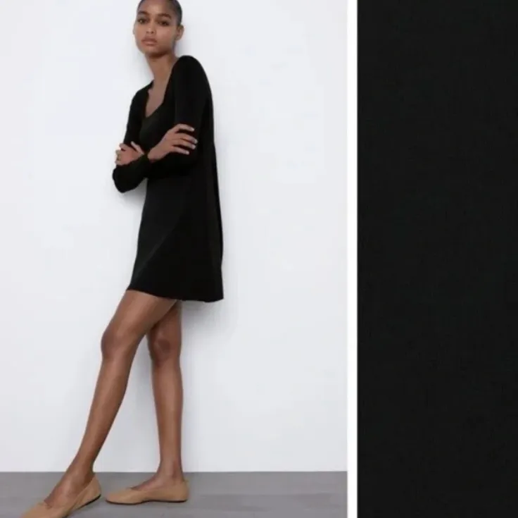 Black Knit Dress - Image 5