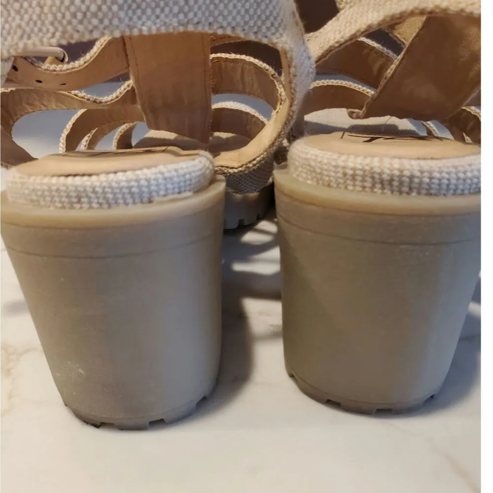 Dirty Laundry Gladiator Women's Beige Casual Strappy Sandals 8M - Image 6