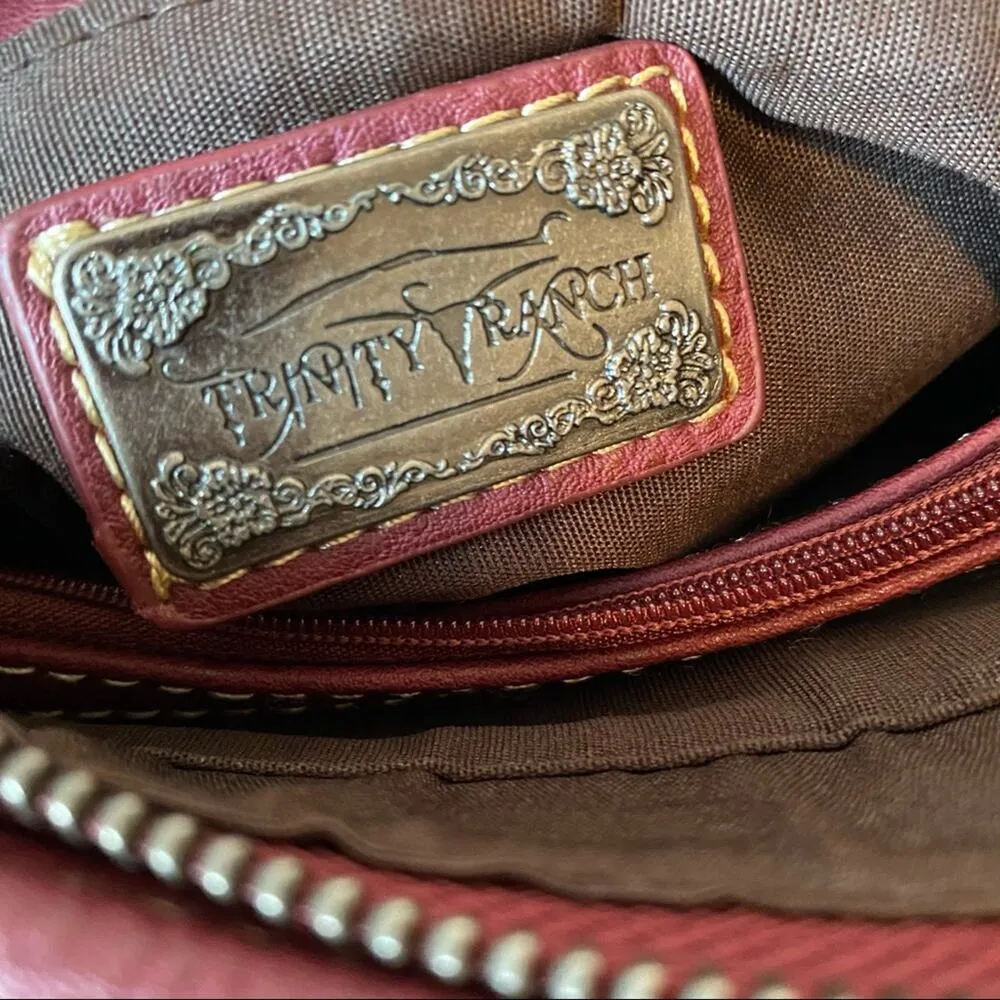 Montana West Trinity Ranch Burgundy Buckle Purse - Image 8