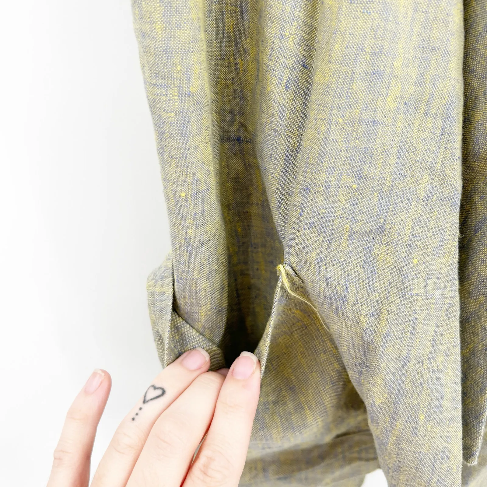 Chalet Womens Layer Lagenlook Beachy 100% Linen Short Sleeve Blazer Size‎ M Sage Green Size M - Image 4