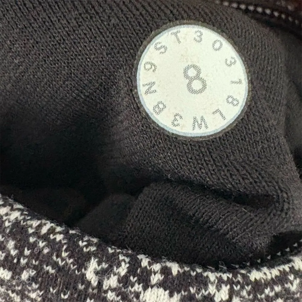 Lululemon Cypress Kiss Jacket Women's Size 8 Black/White Space Dye Striped - Image 6