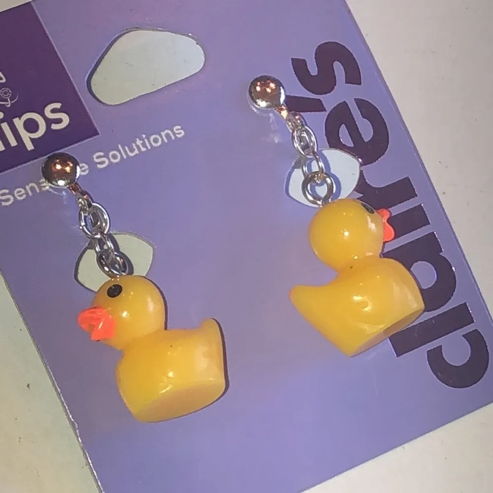 Claire's Yellow Rubber Duck Clip On Earrings - Image 6
