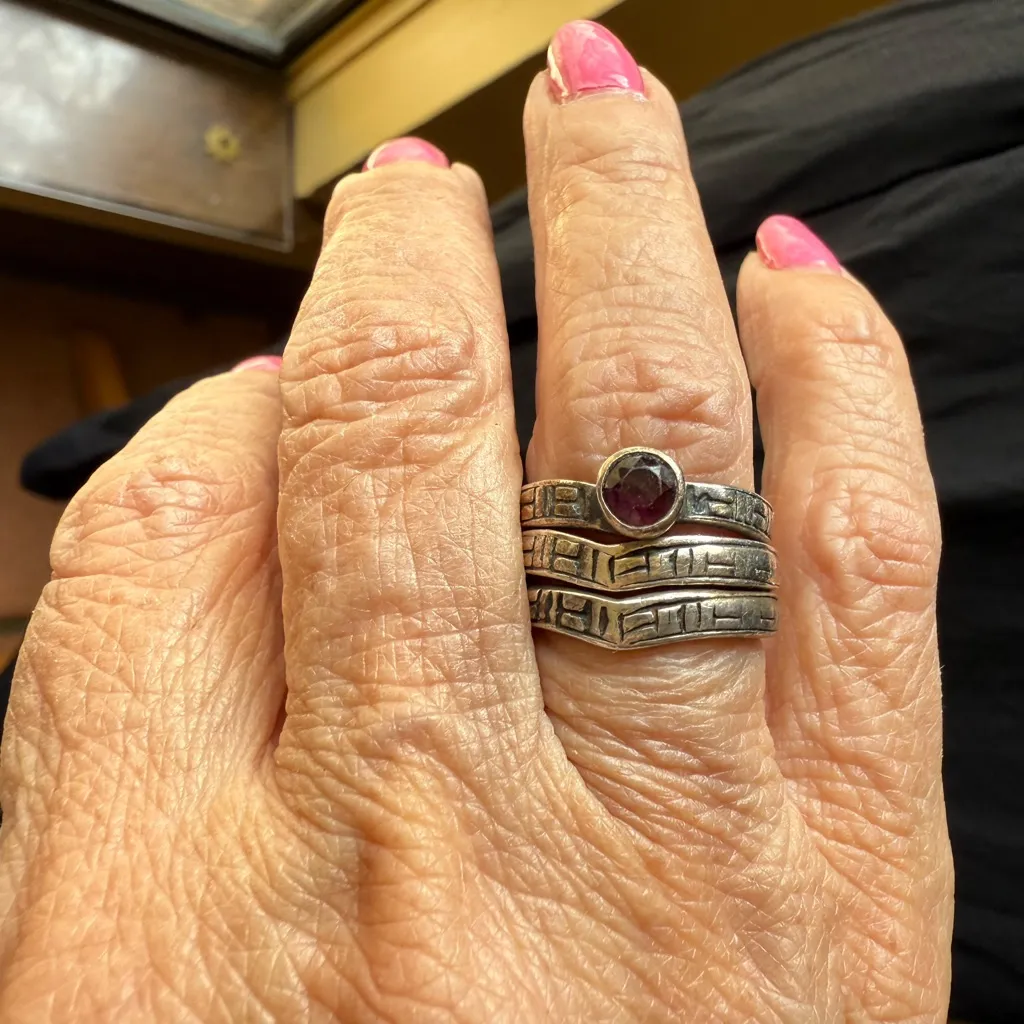 Stacking rings Purple - Image 2