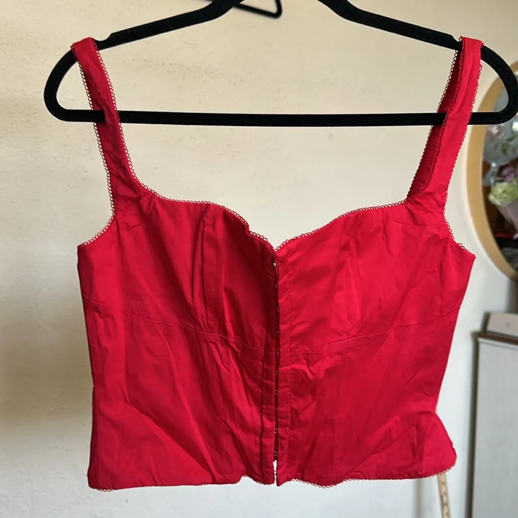 HOUSE OF CB 'Pia'‎ Cherry Corset NWOT size M - Image 6