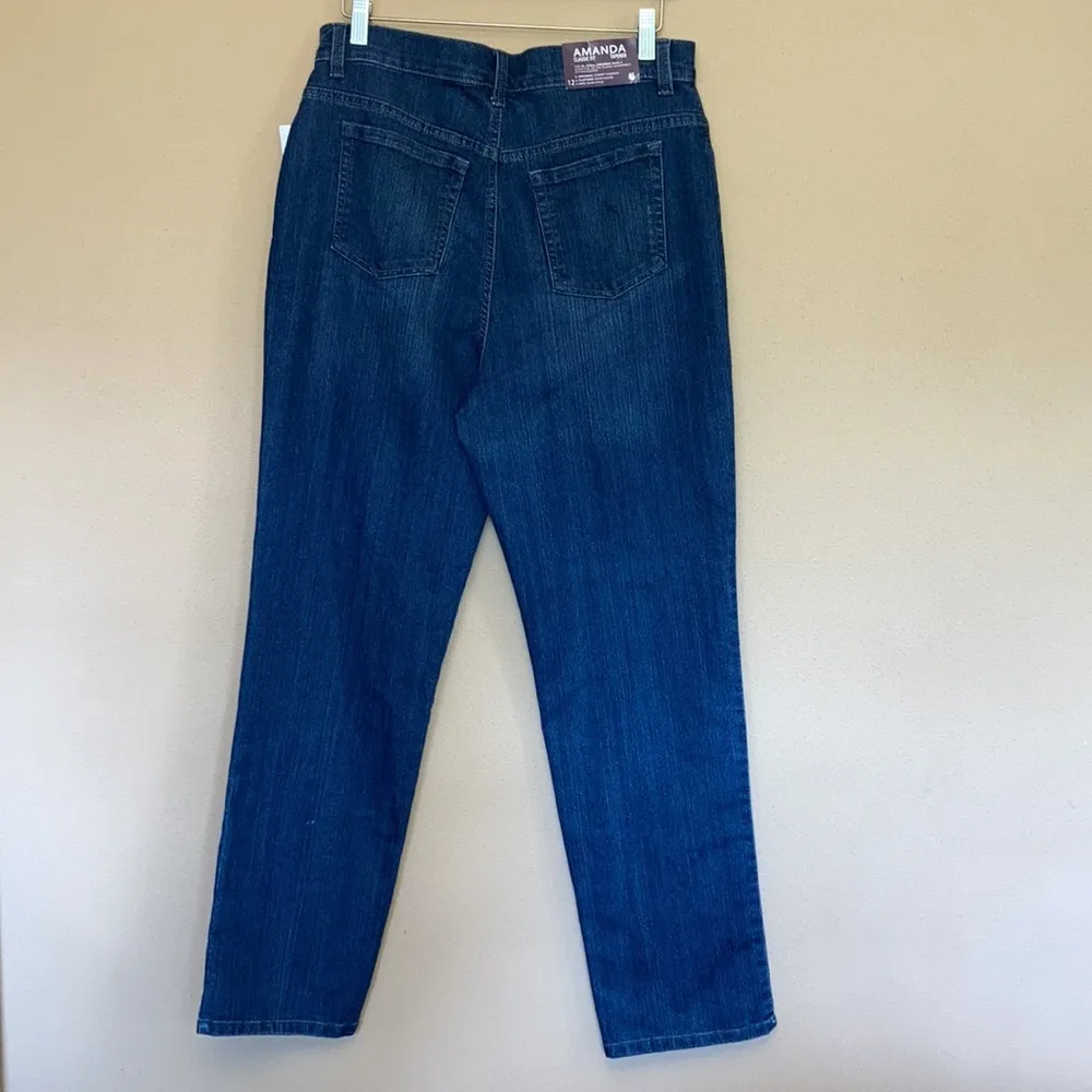 NWT Gloria Vanderbilt size 12 Amanda Blue jeans Classic Fit Tapered - Image 7
