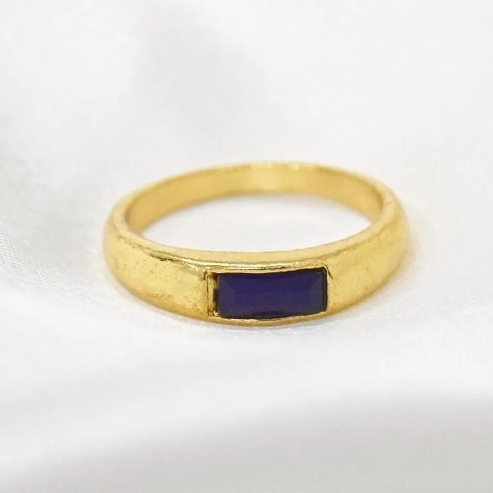 Purple Gem Ring Gold - Image 3