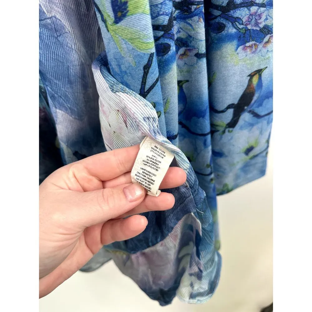 Soft Surroundings tea gardens topper open front cardigan Medium - Image 6