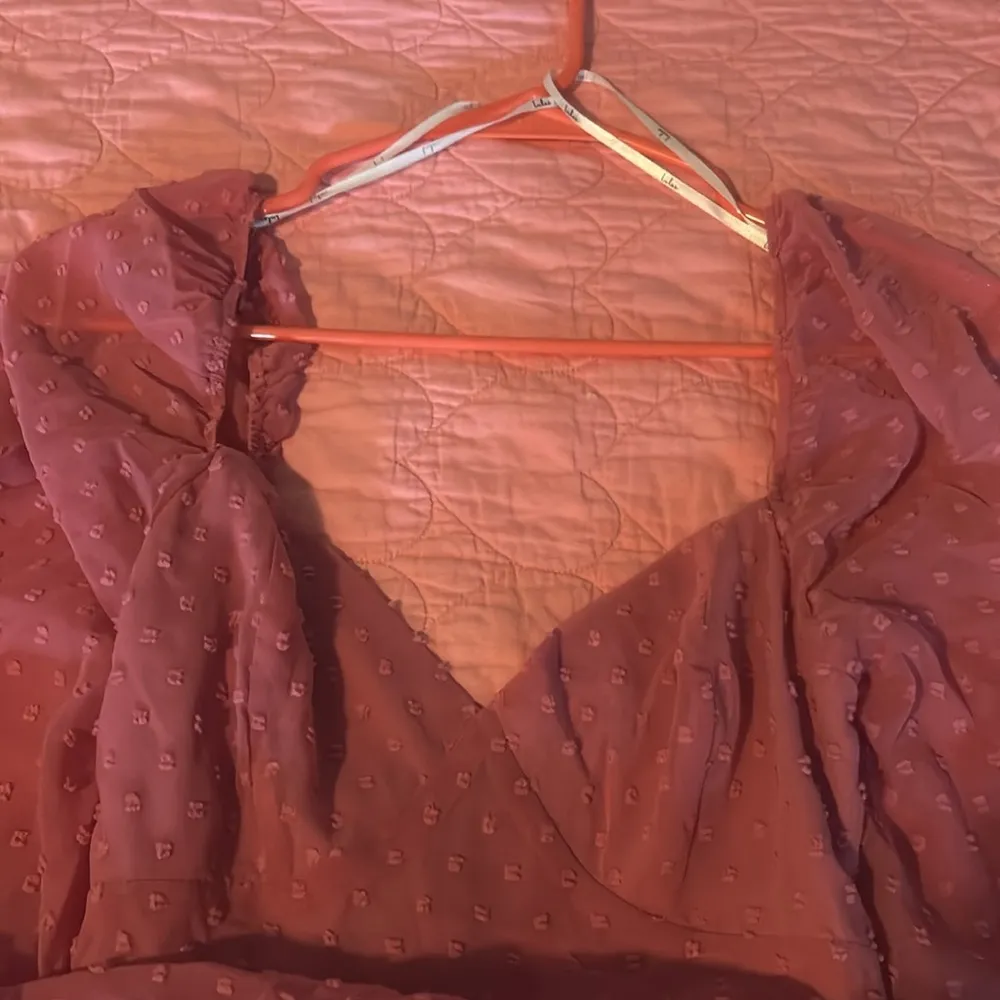 Pink Swiss Dot Puff Long Sleeve Mini Dress 🩷 - Image 6