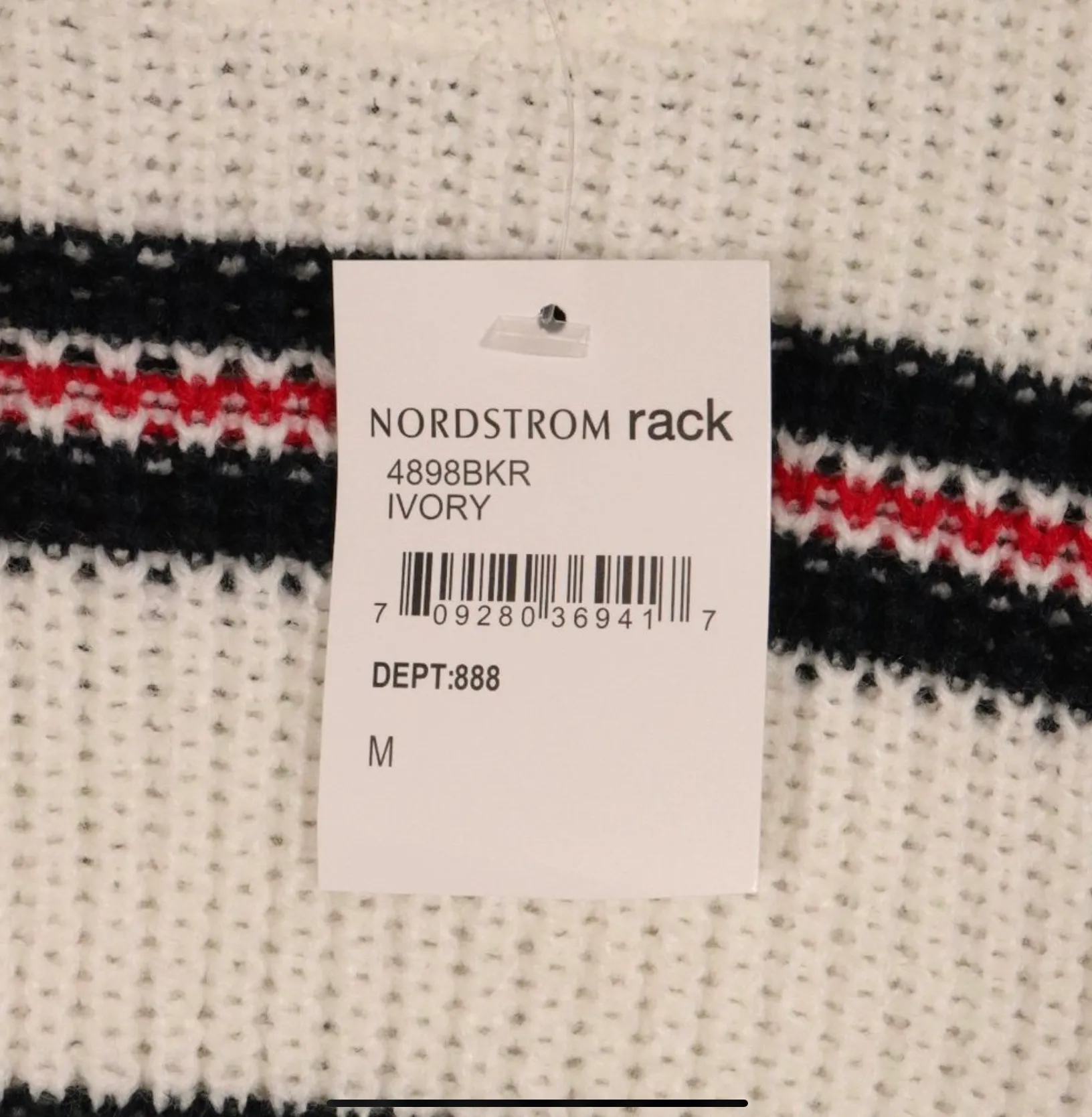 NWT  Striped Sweater Size Medium - Image 9