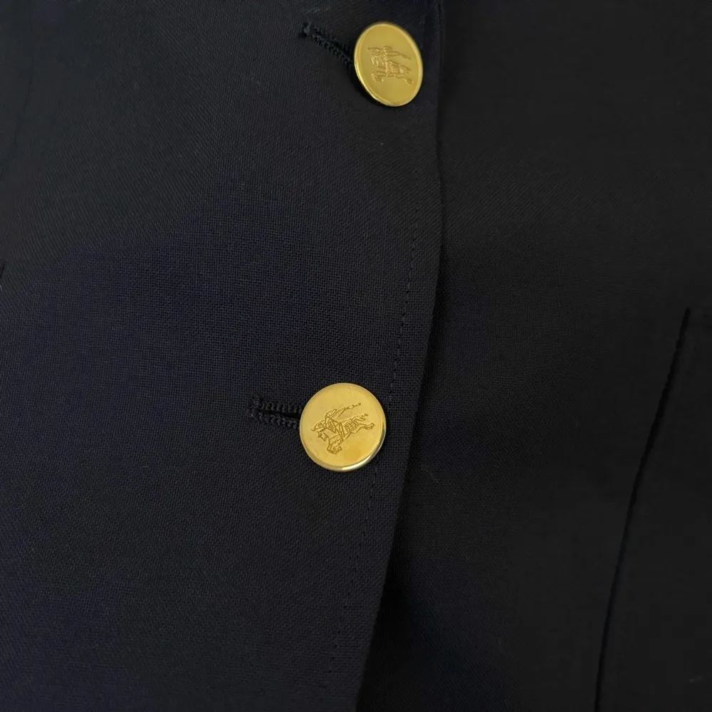 Vintage Burberry London Wool Blazer - Image 4