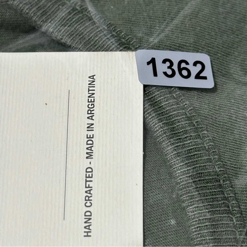 Tipa. Denim Women’s Size L Army Fatigue Green Washed Cotton Short Sleeve Romper Size L - Image 9