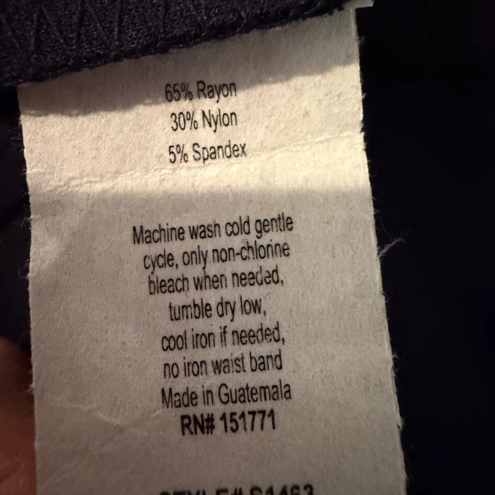 Gilli Donnie Tie Front Stitch Fix Skirt Women's L Navy Career Classic‎ Nautical Black Size L - Image 8