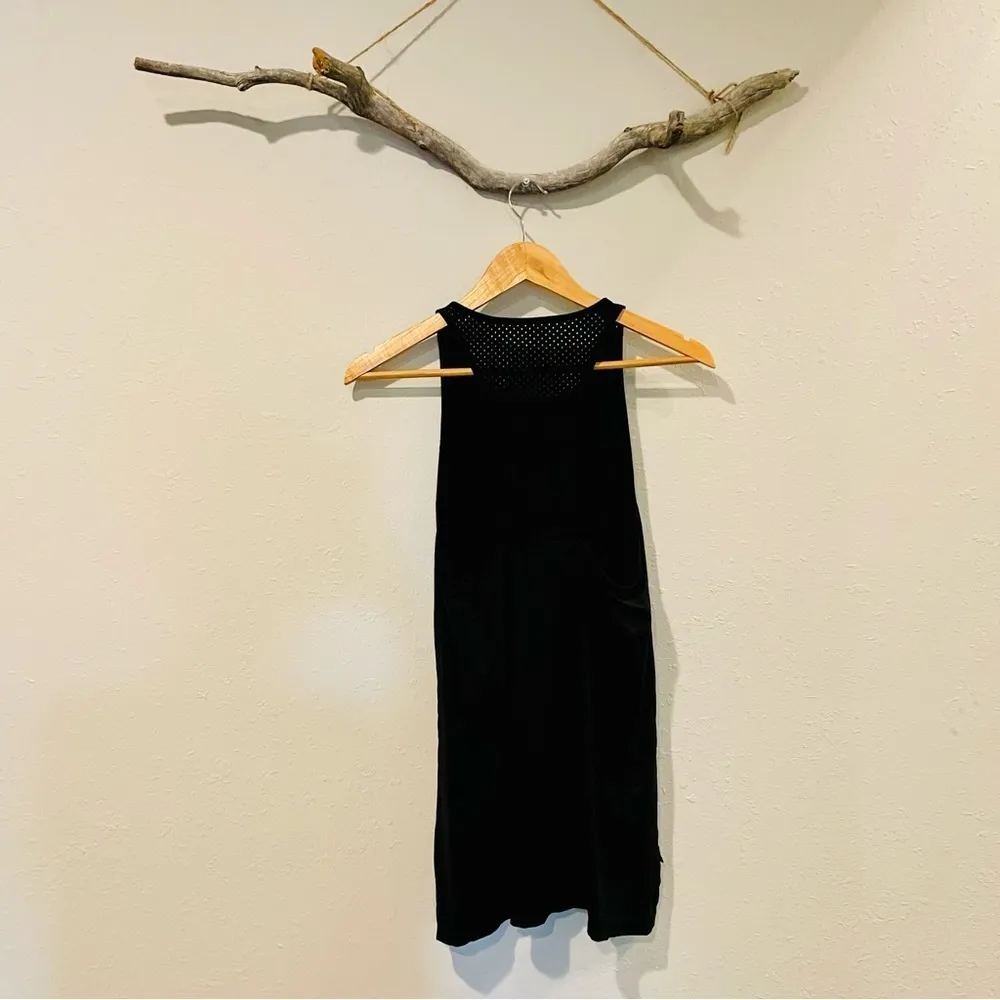 Maaji Activewear Black Racerback Mesh Tank Top - Image 2