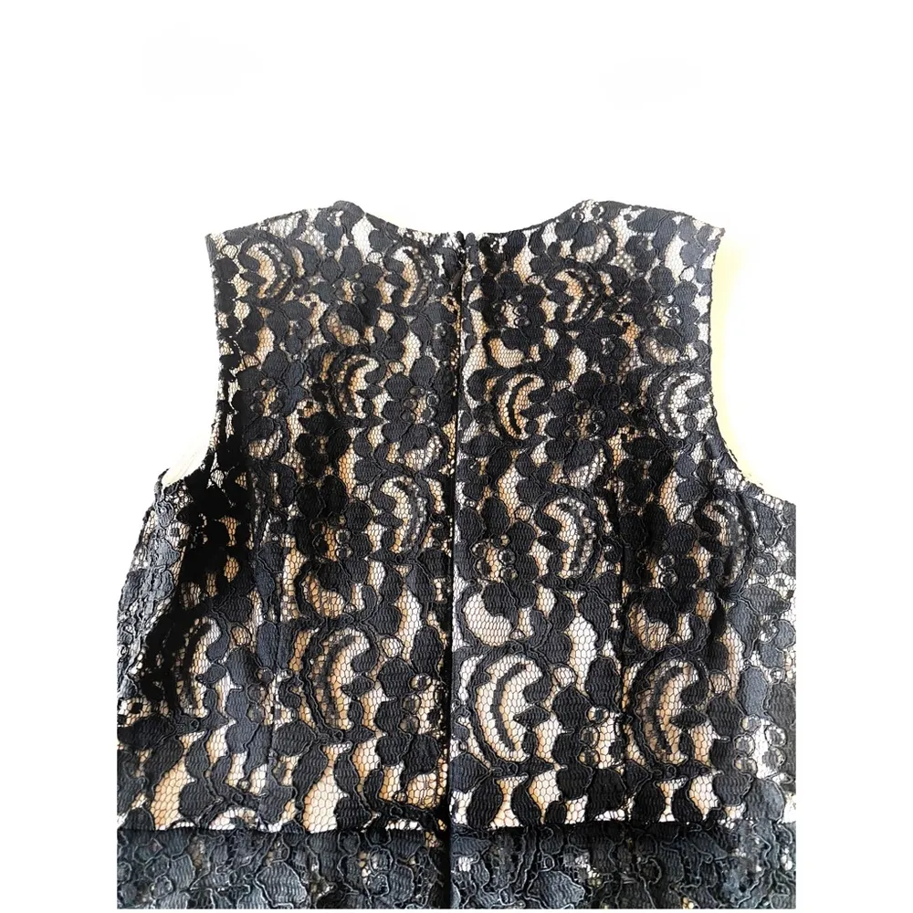 bebe Lace Overlay Sheath Dress - Image 9