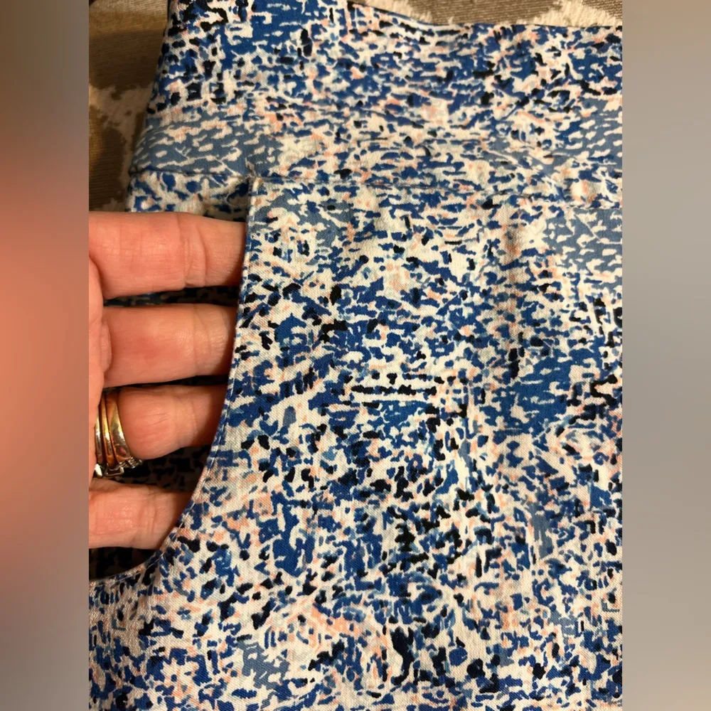 Women's Skort by New Direction Blue Patterned Skort summer beach tennis prep Size 16 - Image 3