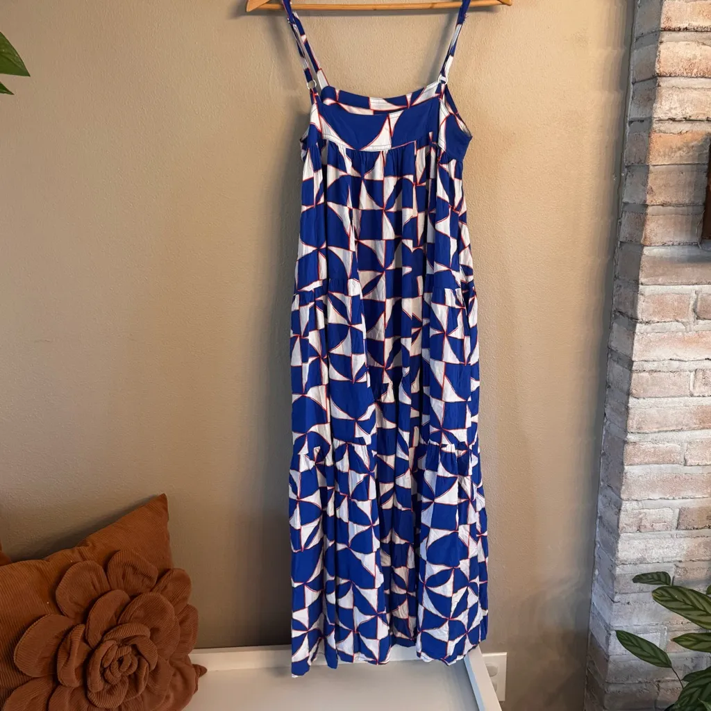 ABEL THE LABEL‎ Geometric Print Maxi Dress - Image 4