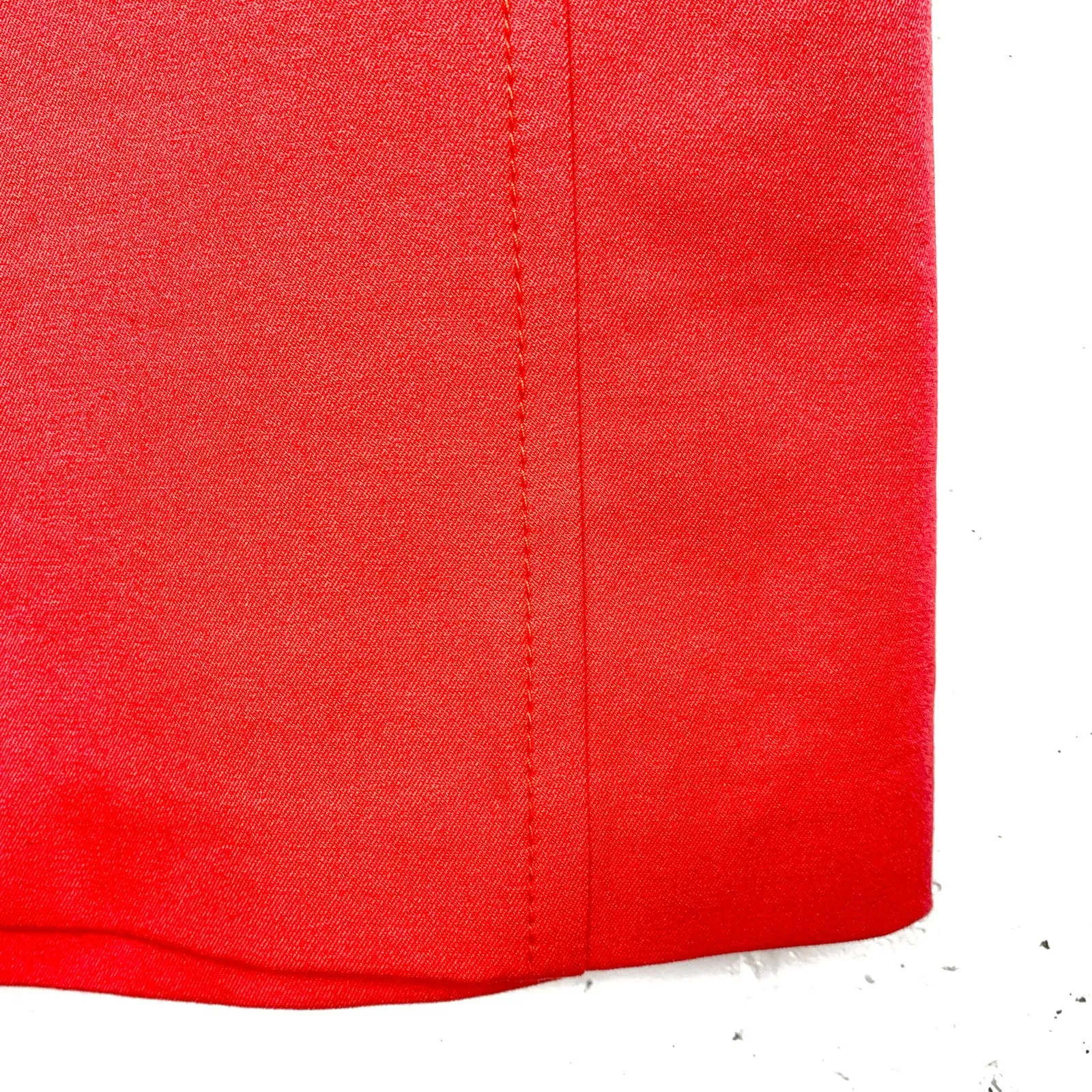 J.McLaughlin Womens 2 Button Detail Straight Pencil Skirt Coral Back Vent 2 - Image 8