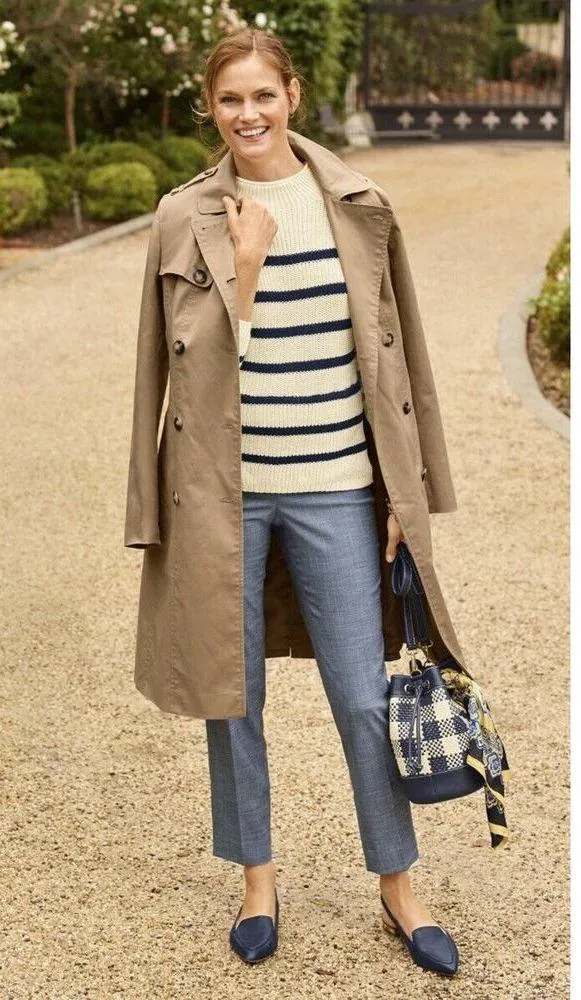 Talbots Sz 12 Hampshire Ankle Pants in Sharkskin Women’s Straight Leg High Rise - Image 2