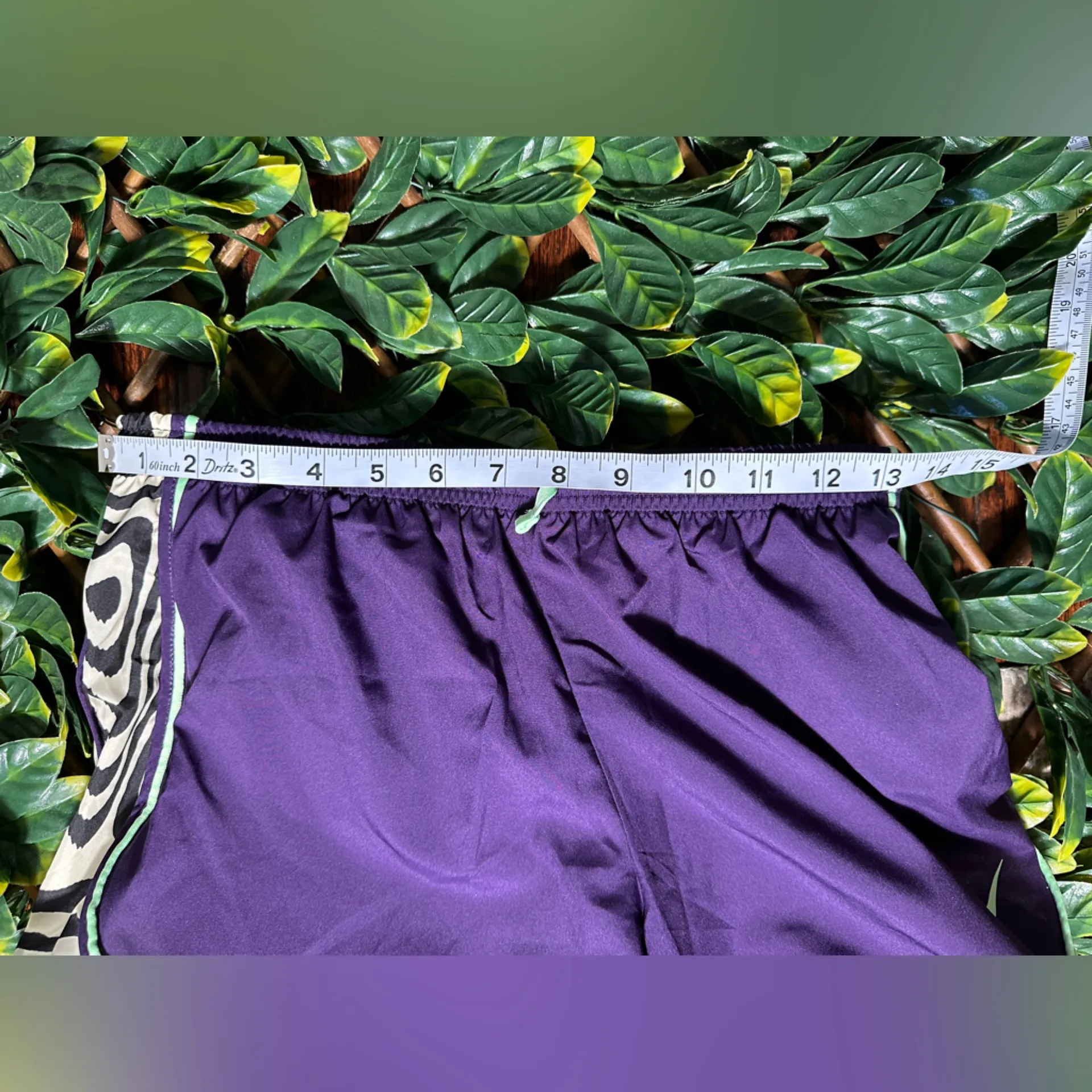 Nike Dri Fit Purple Black Zebra Athletic Shorts Fit like size Small - Image 6