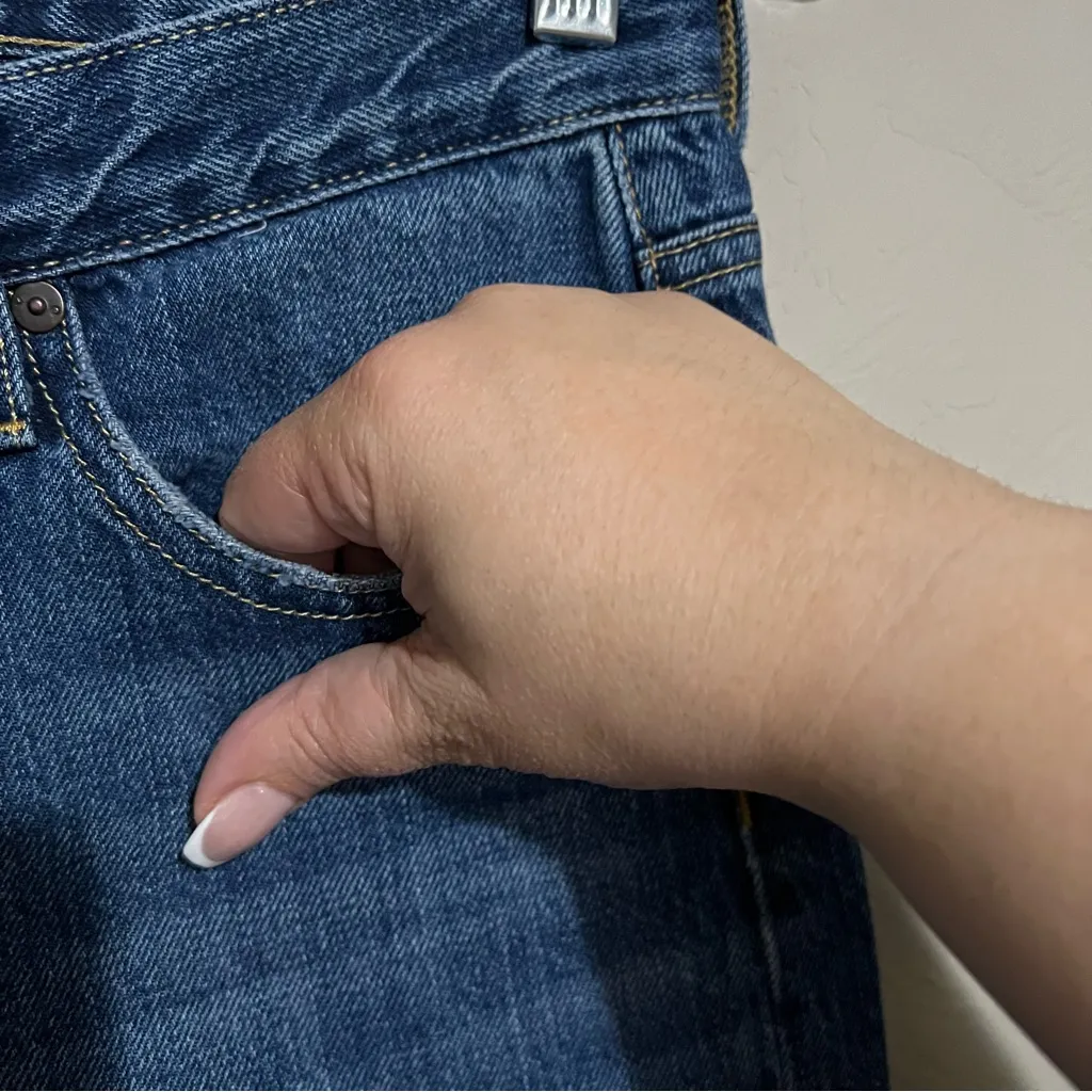 S.E.A Filmore Boyfriend Button Fly Straight Denim Jeans - Image 5