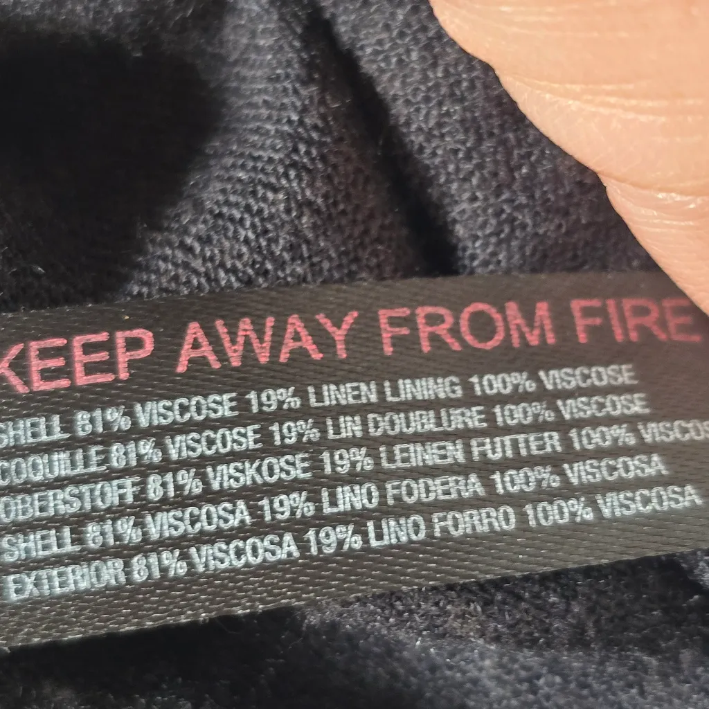 Free People Vintage Summer Midi Dress Tie Front Button down Black Size Large - Image 12