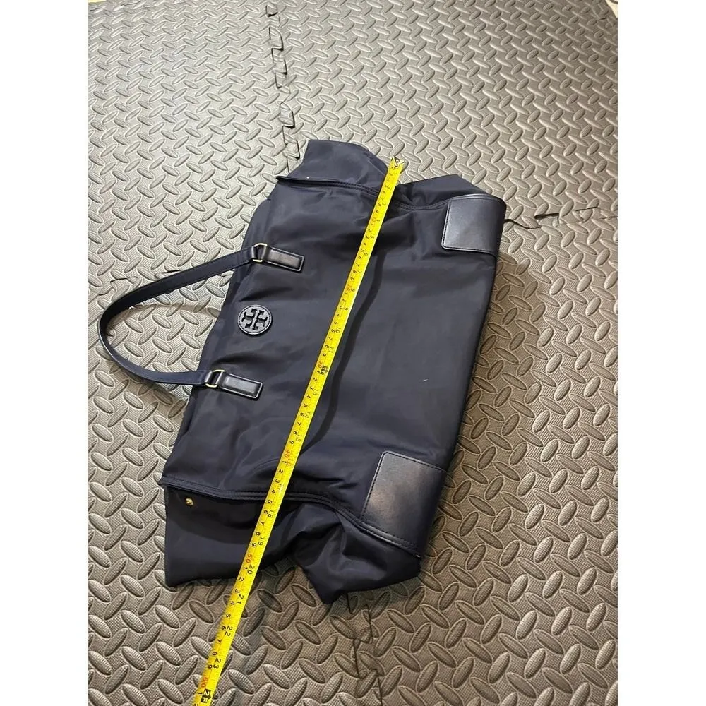 Tory Burch Packable Large Ella Nylon Tote Navy Blue Purse Womens Travel - Image 11