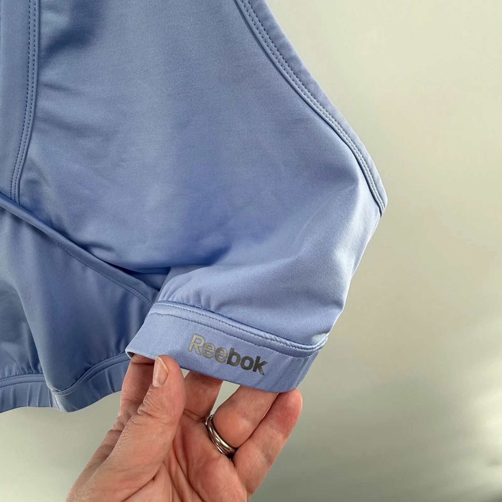 Reebok PlayDry Plus Size 26/28 Sports Bra Yoga‎ Athleisure Crop Top Periwinkle - Image 3