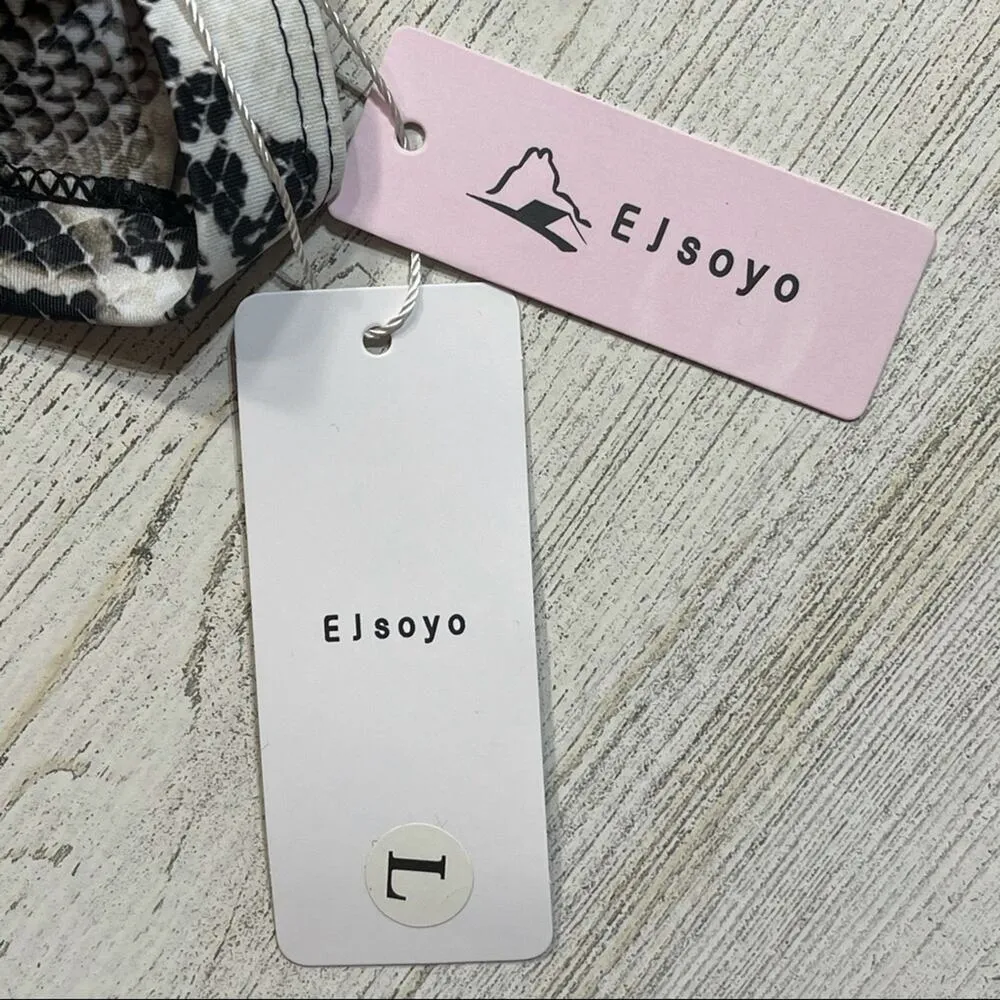 Ejsoyo Bikini Swimsuit Snake Print High - Image 11