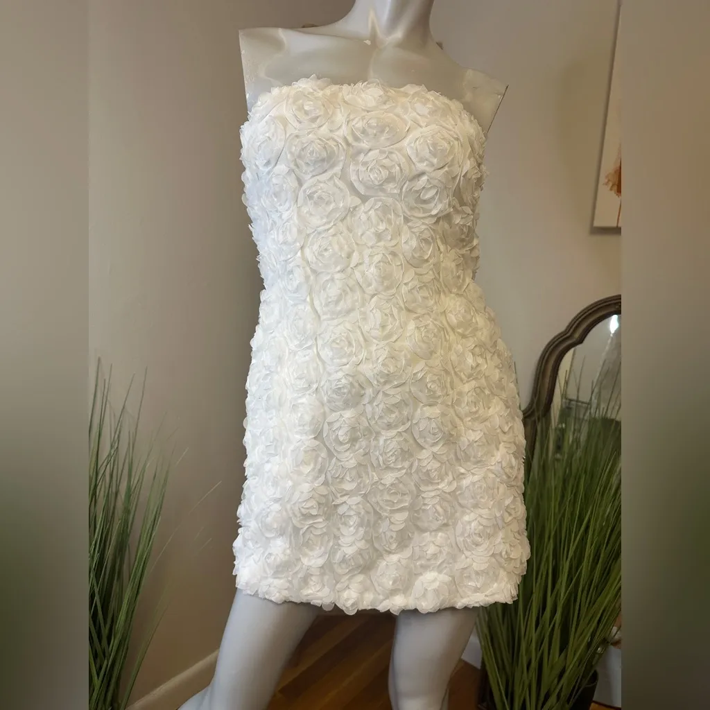 Rosaline Mini Dress in White Runaway The Label White Small NWT - Image 2