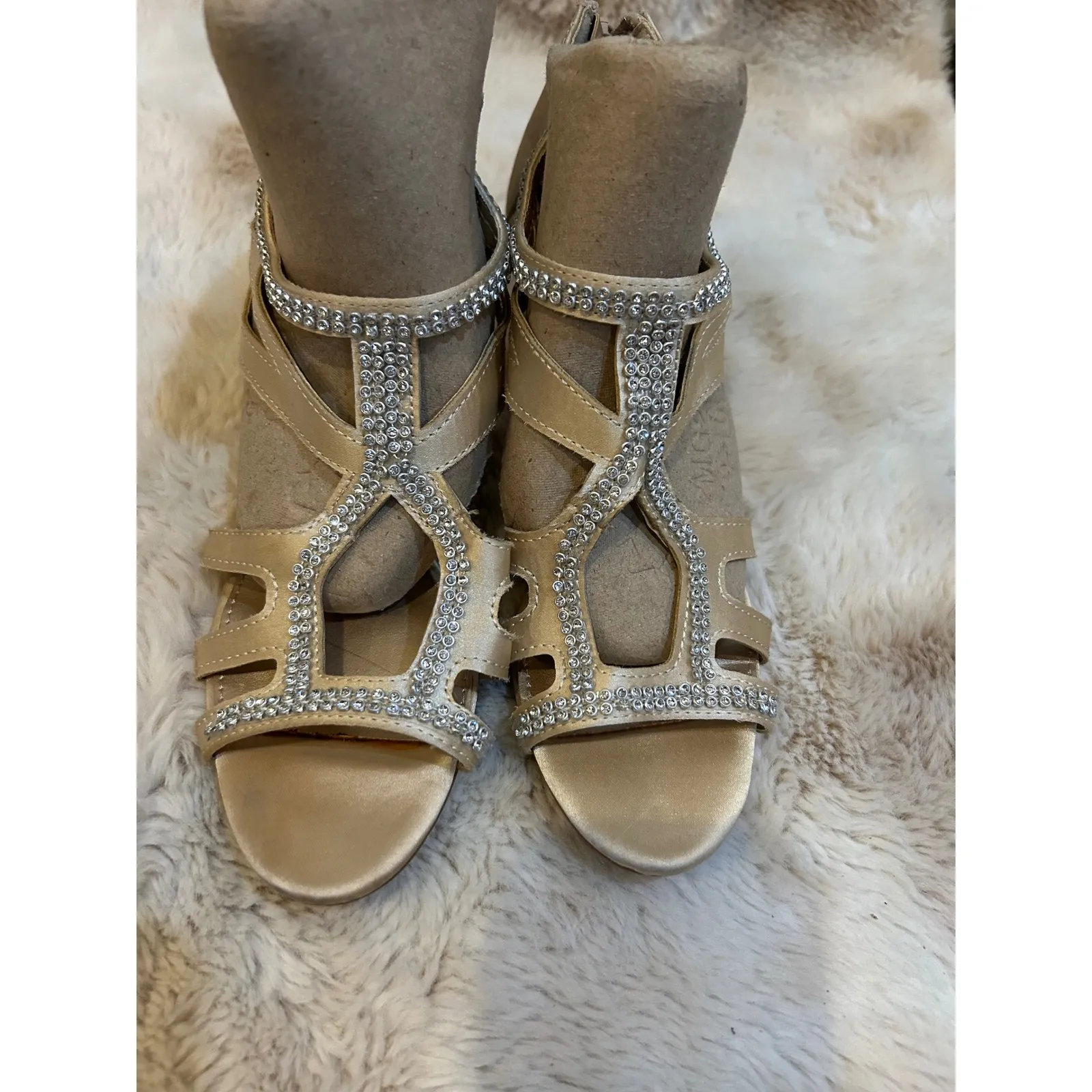 Rhinestone‎ Embellished Heels Strappy Gladiator Sandals - Image 2