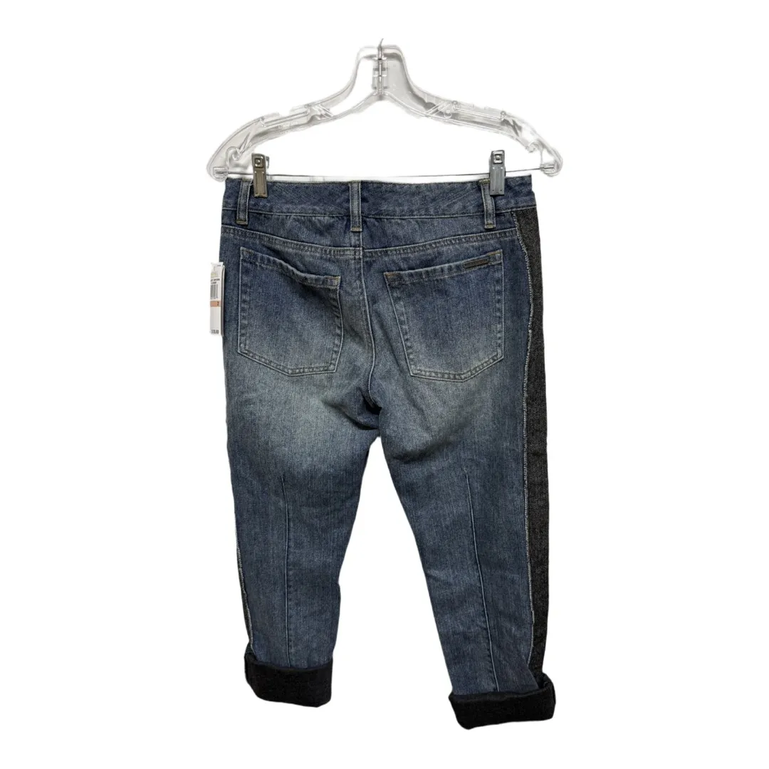 Michael Kors Cuffed Hem Sexy Boyfriend Denim Jeans Size 2 NWT Comfort Boho - Image 2