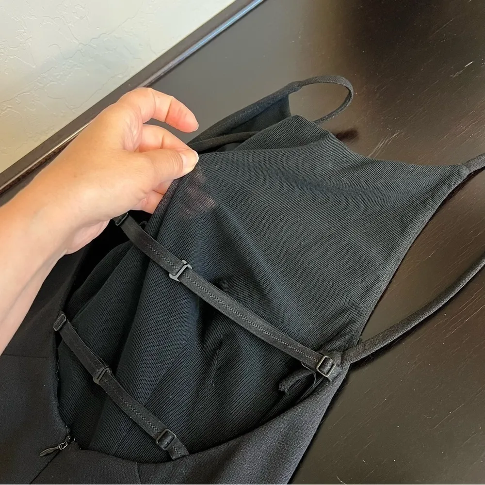 DOLCE&GABBANA 1998 VINTAGE BACKLESS MIDI TWEED DRESS, Black, size IT40/ US4 - Image 5