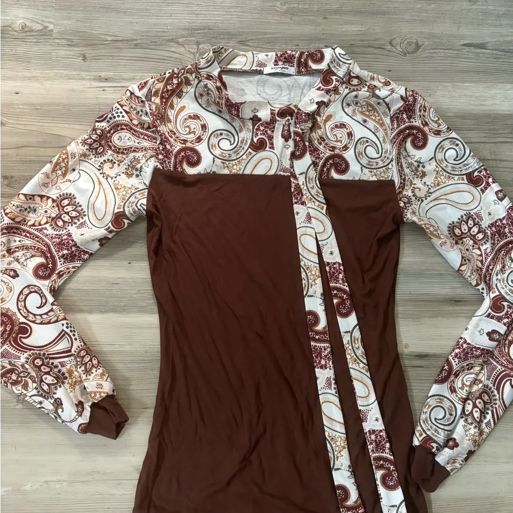 Zeagoo NWOT Retro look and style.  Size small, pit to pit 14 length is 25 - Image 5