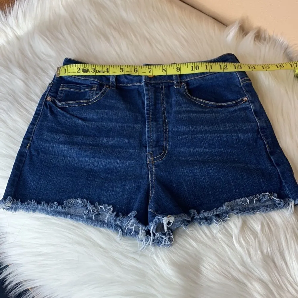 Forever 21 High Waist Cut Off Jean Shorts Size 27 - Image 5