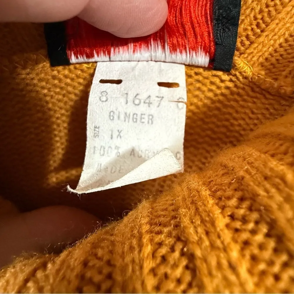 Chunky‎ Knit Brown Turtleneck Sweater Dress Brown Size 3X - Image 6